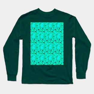 Romantic Blueprint pattern Long Sleeve T-Shirt